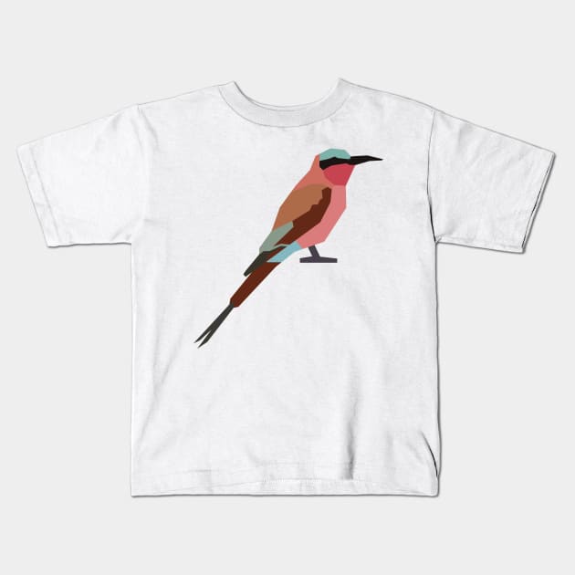 Graphic Nature - Southern Carmine Bee-Eater Kids T-Shirt by AnthonyZed